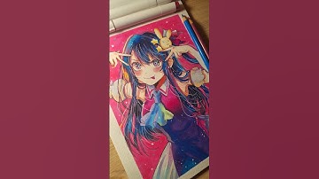 drawing hoshino ai from oshi no ko | #anime #oshinoko #drawing