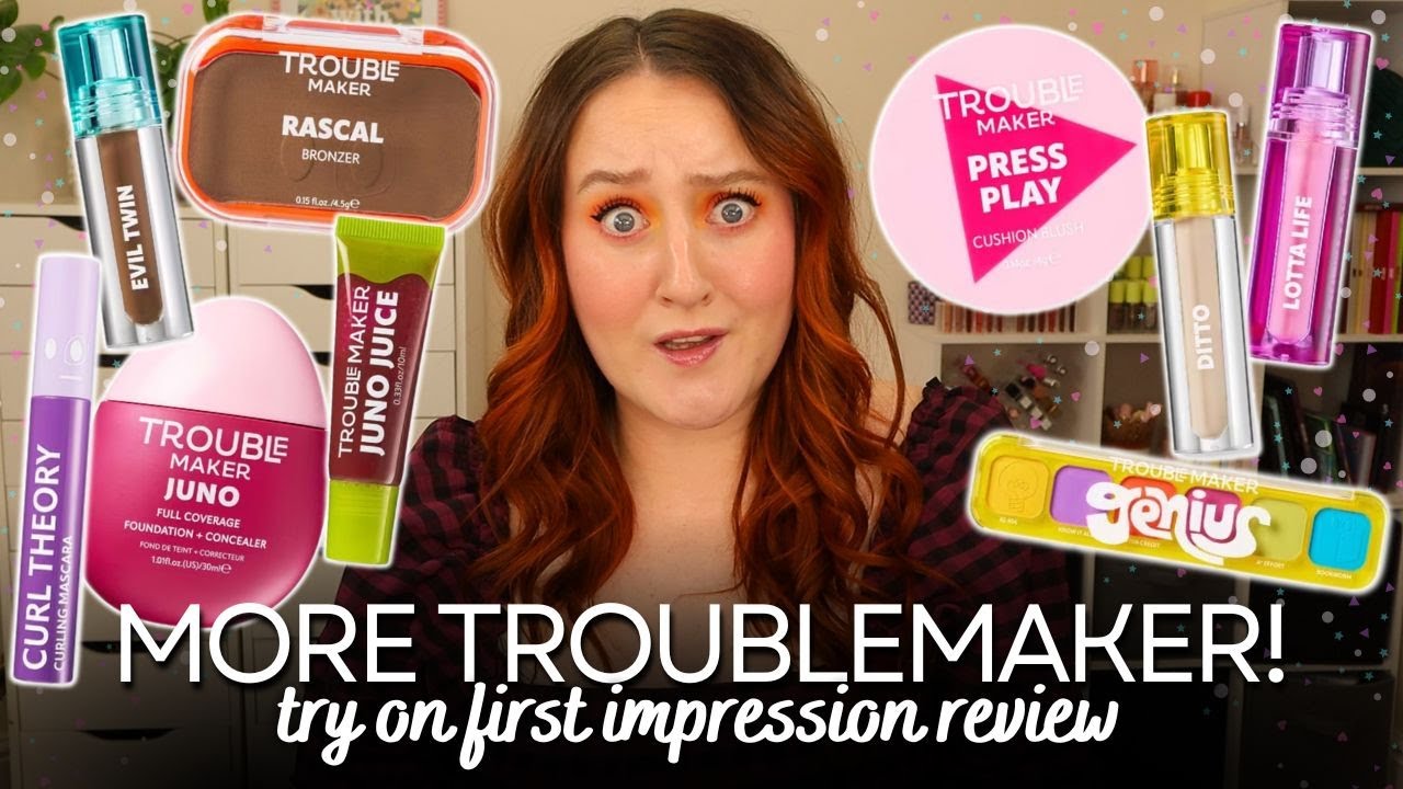 MORE TROUBLEMAKER MAKEUP! *NEW* Cruelty Free & Affordable Makeup Haul Try On Review Superdrug Brand