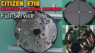 CITIZEN E710, E712 Eco-Drive Perpetual Calendar Full Service Tutorial | Assembly Disassembly