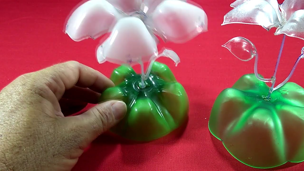 Como Fazer Flor Com Garrafa Plástica (Passo a Passo)