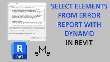 Revit Tutorial - Select elements from error report with Dynamo