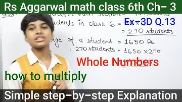 Rs Aggarwal - Exercise 3D - Question Number 13 - Whole numbers Class 6 - basic math glory