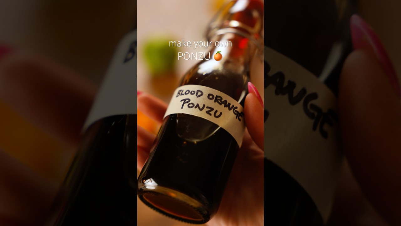 Make your own PONZU 🍊 #cookingshorts #easyrecipe #japanesefood