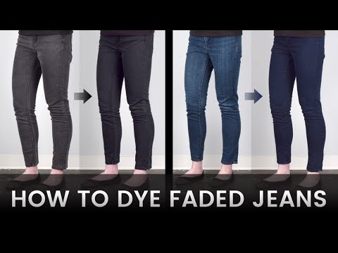 How To Dye Faded Jeans