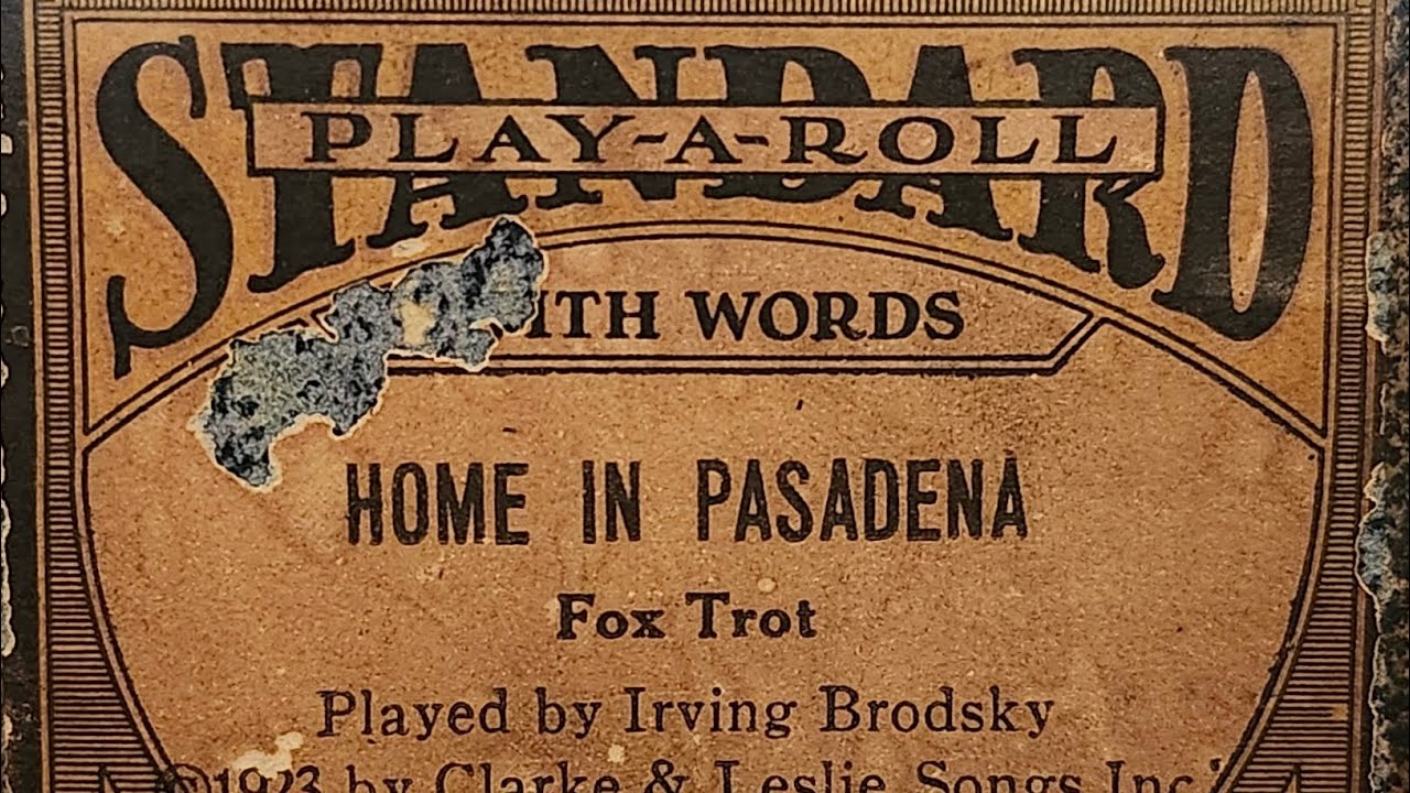 Home In Pasadena - Standard 0618 played by Irving Brodsky