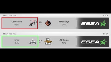 CSGO Lounge Betting Predictions - DarkSided Vs FMonkeys, Imm Vs Athletico