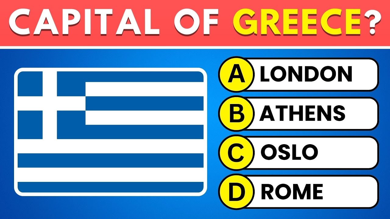 Guess the Capital City Quiz Challenge! 🤔 50 World Capitals Trivia 🌎 ...