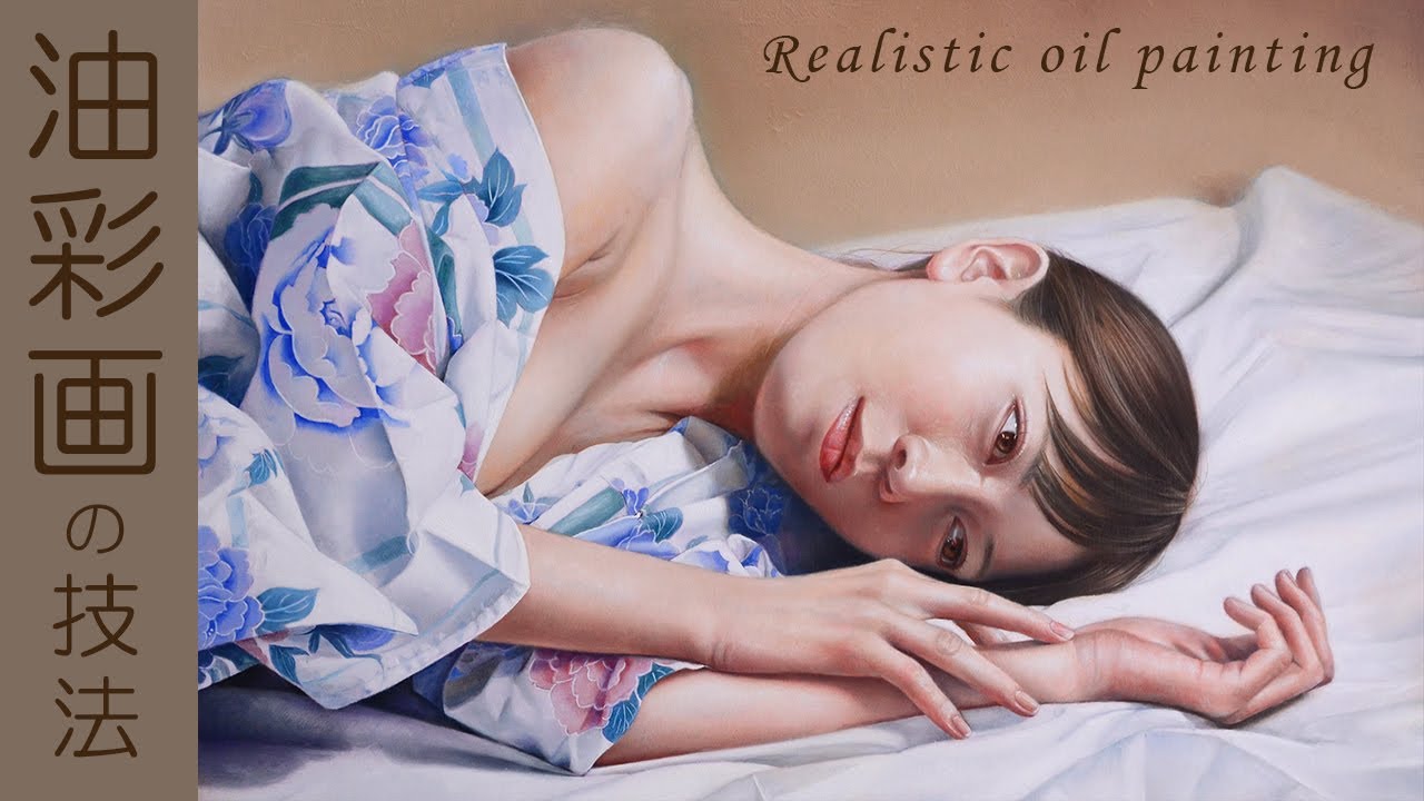 【油絵】グリザイユ画法で人物をリアルに描いてみた「油彩画の技法」/oil painting tutorial