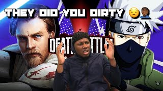 Obi-wan kenobi vs Kakashi Death battle Reaction (Star wars vs Naruto) RAGED🤬