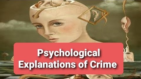 Psychological Theories of crime causation | css criminology lectures|law enforcement agencies/police