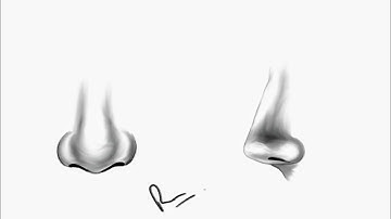 How to draw a realistic human nose/ nose drawing / autodesk sketchbook / digital drawing