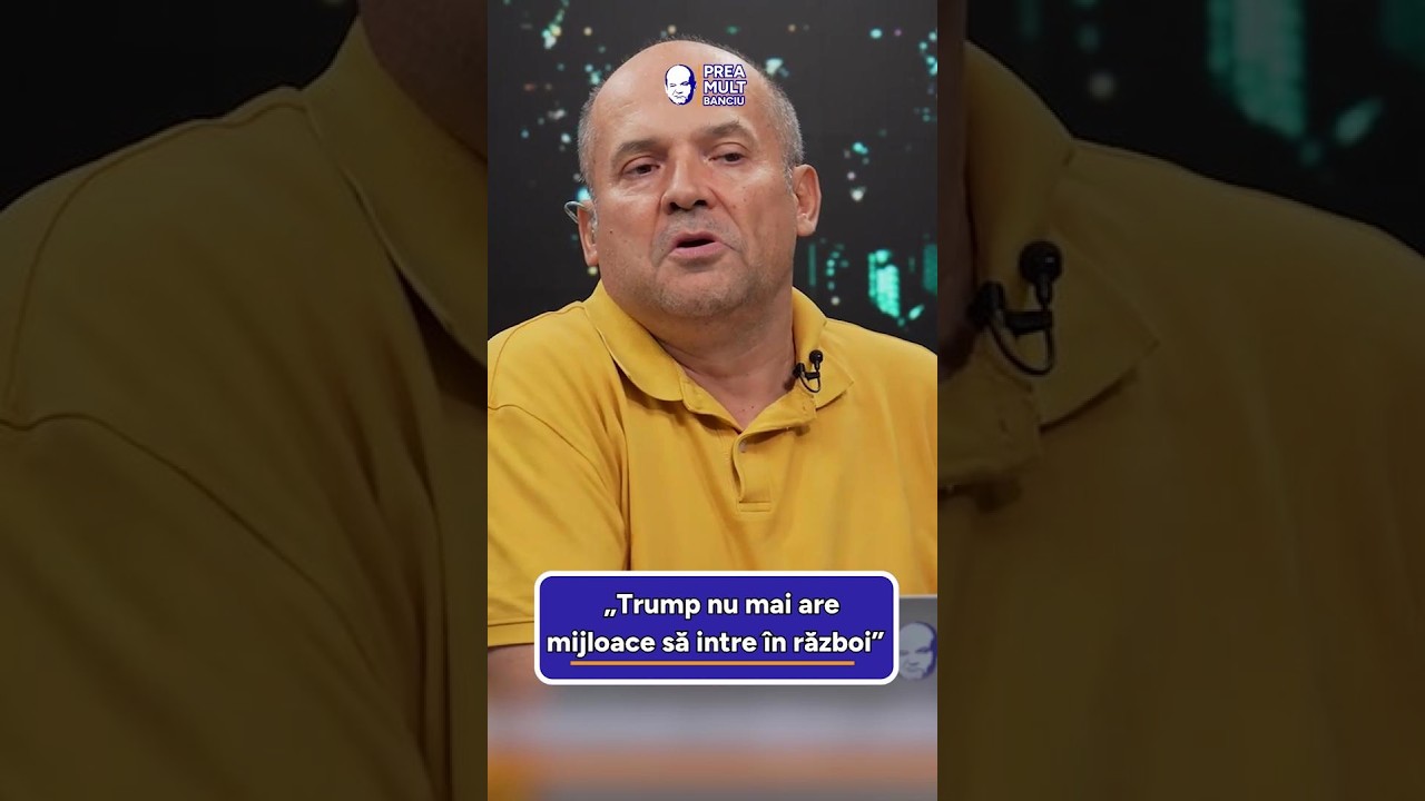 Radu Banciu: „Trump nu mai are mijloace să intre în război”
