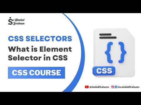 CSS Selectors Explained | Element Selector Tutorial for Beginners