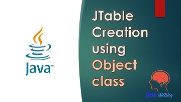 Java Swing GUI Part #15: JTable Class: Creation using JTable(Object[][], Object[]) and its Methods