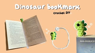 How to Crochet a Tiny Dinosaur Bookmark - STEP-BY-STEP