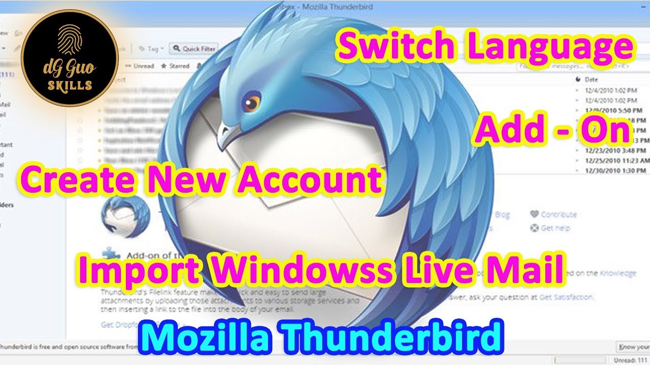 mozilla thunderbird คือ  New Update  ?? How to use Mozilla ThunderBird Mail and setting Tutorial