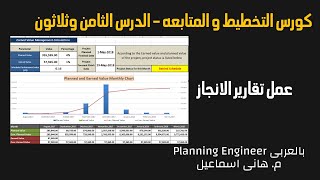 كورس التخطيط و المتابعه | الدرس الثامن وثلاثون عمل تقارير الانجاز