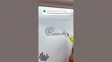 stylish name | Himanshi | Calligraphy signature