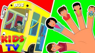 Wheels On The Bus | Finger family | Nursery Rhymes For Toddlers | Cartoons For Children by Kids Tv