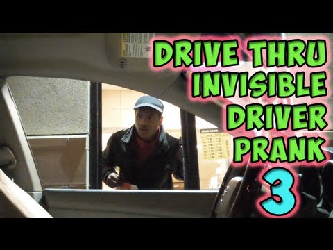 Drive Thru Invisible Driver Prank 3