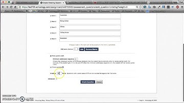 Schoology: Creating an Ordering Test Question