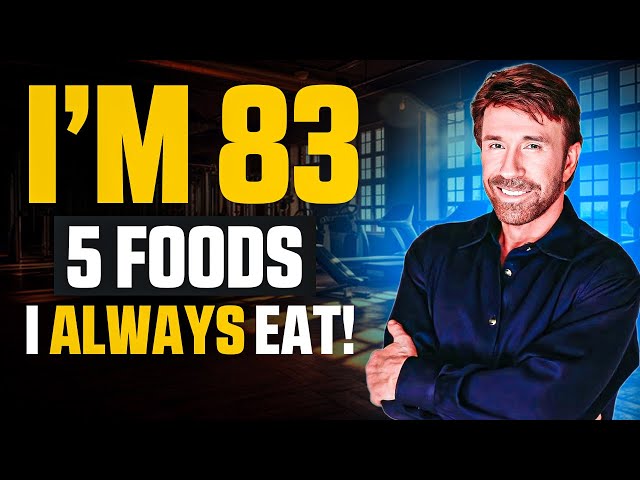 Chuck Norris (83) Still Looks 59! I Eat 5 Foods u0026 Don't Get Old! class=