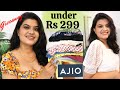 *HUGE* AJIO Tops haul | All under Rs. 299 | Tops/T-shirt under 120-200 | GIVEAWAY Affordable sale