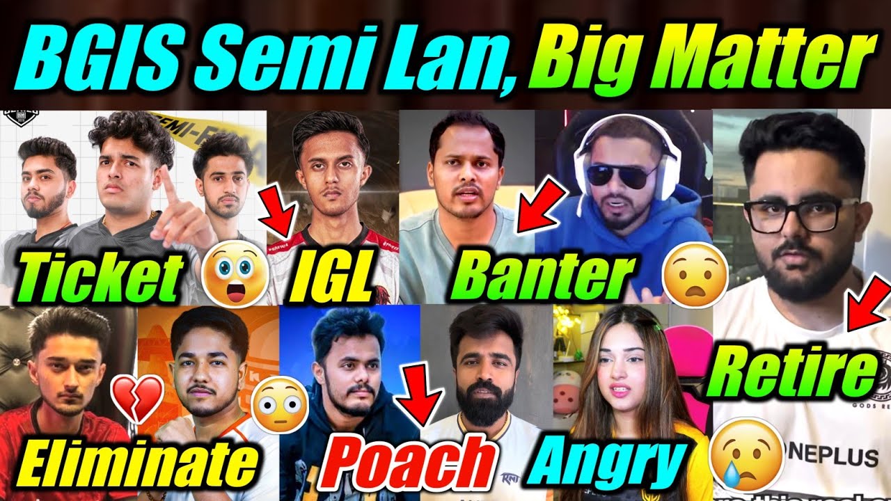 BGIS Lan, Eliminated Teams 😳 Destro Retire, Shocking News, Matter 🤯 Rntx, Godl, S8UL Reply ! 
