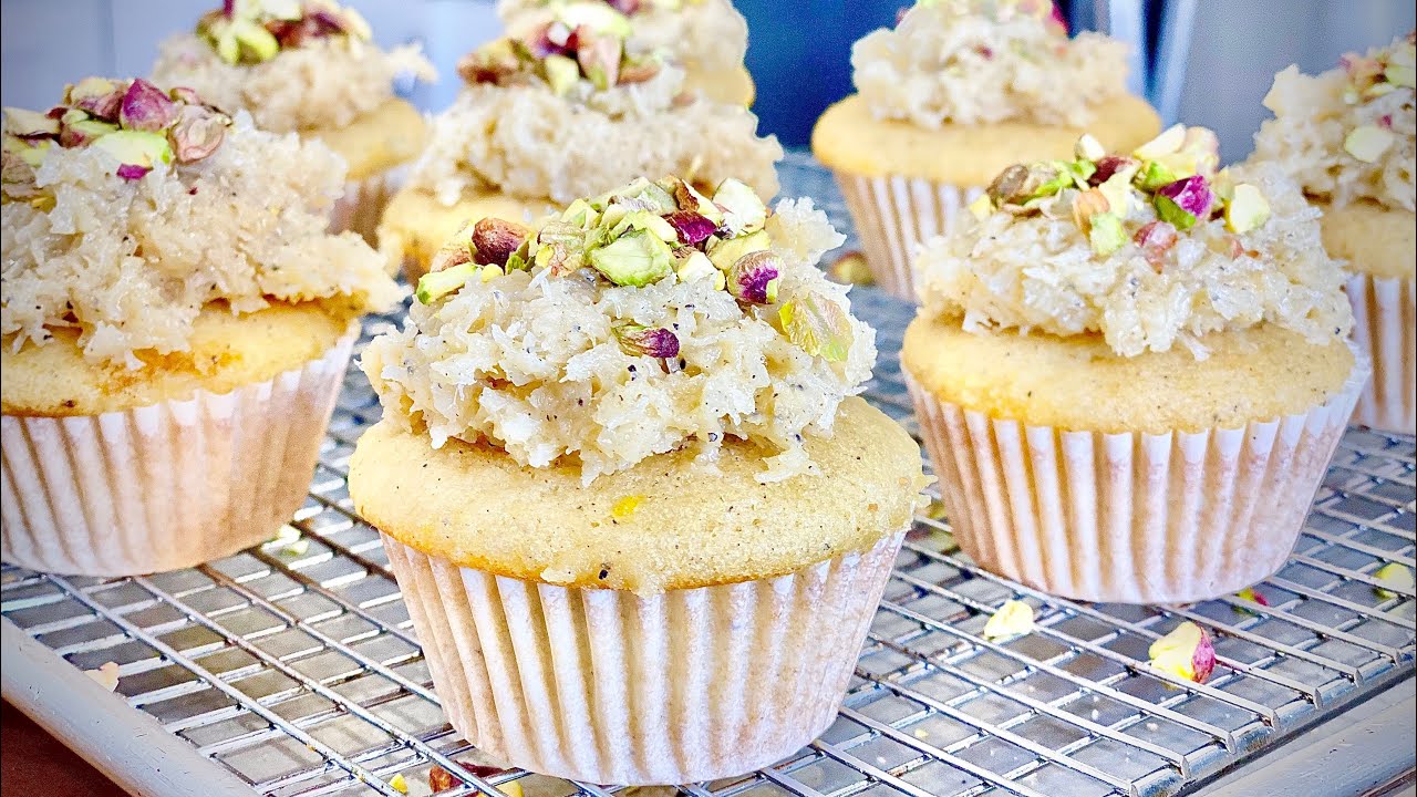 Coconut Burfi Cupcakes