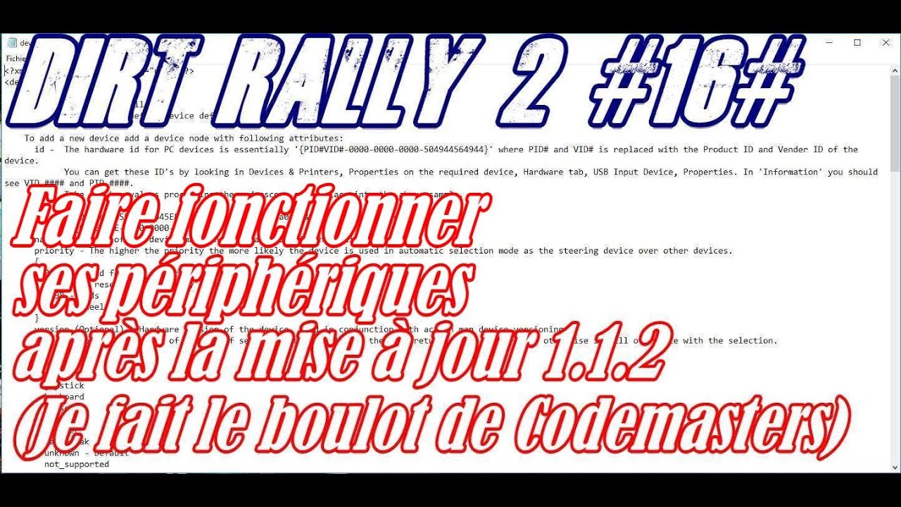 Dirt Rally 2.0 #16# Faire fonctionner ses périphériques après la mise à
