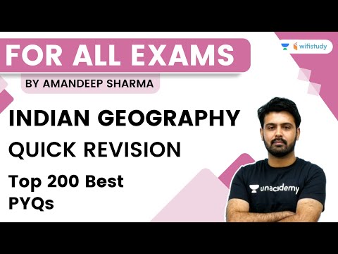 Indian Geography | Top 200 Best PYQs | For All Exams | wifistudy | Aman Sir