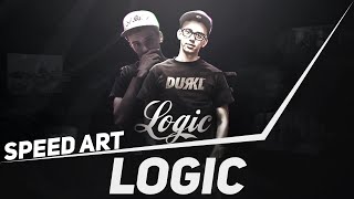Photoshop Speed Art #47: Logic Header | BazDZN @BazDZN