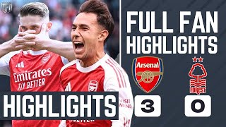 Arsenal DESTROY Forest! Zubimendi SCREAMER! Arsenal 3-0 Nottingham Forest Highlights