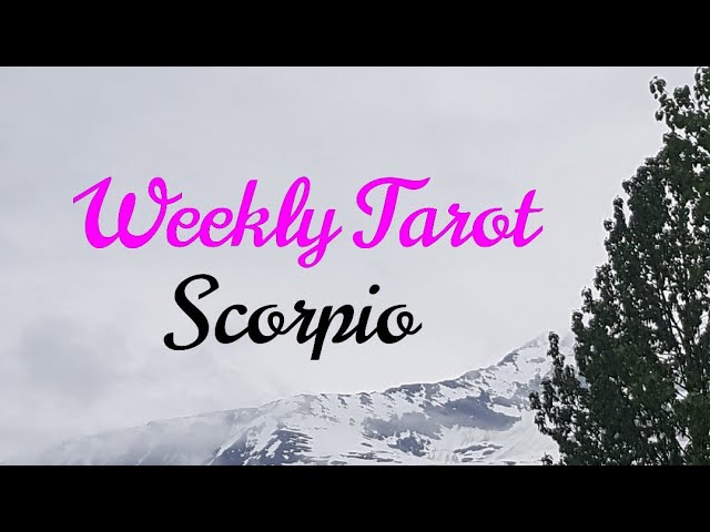 Weekly Tarot Readings SCORPIO