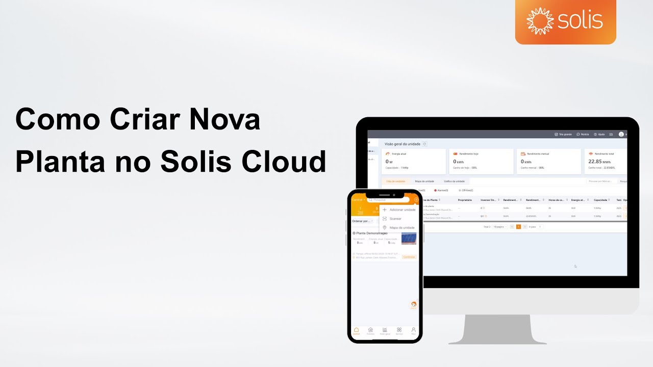 Solis Cloud | Como Criar Planta no Solis Cloud (Celular e Computador)