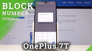 How to Block Calls & Messages on OnePlus 7T - Blacklist Numbers