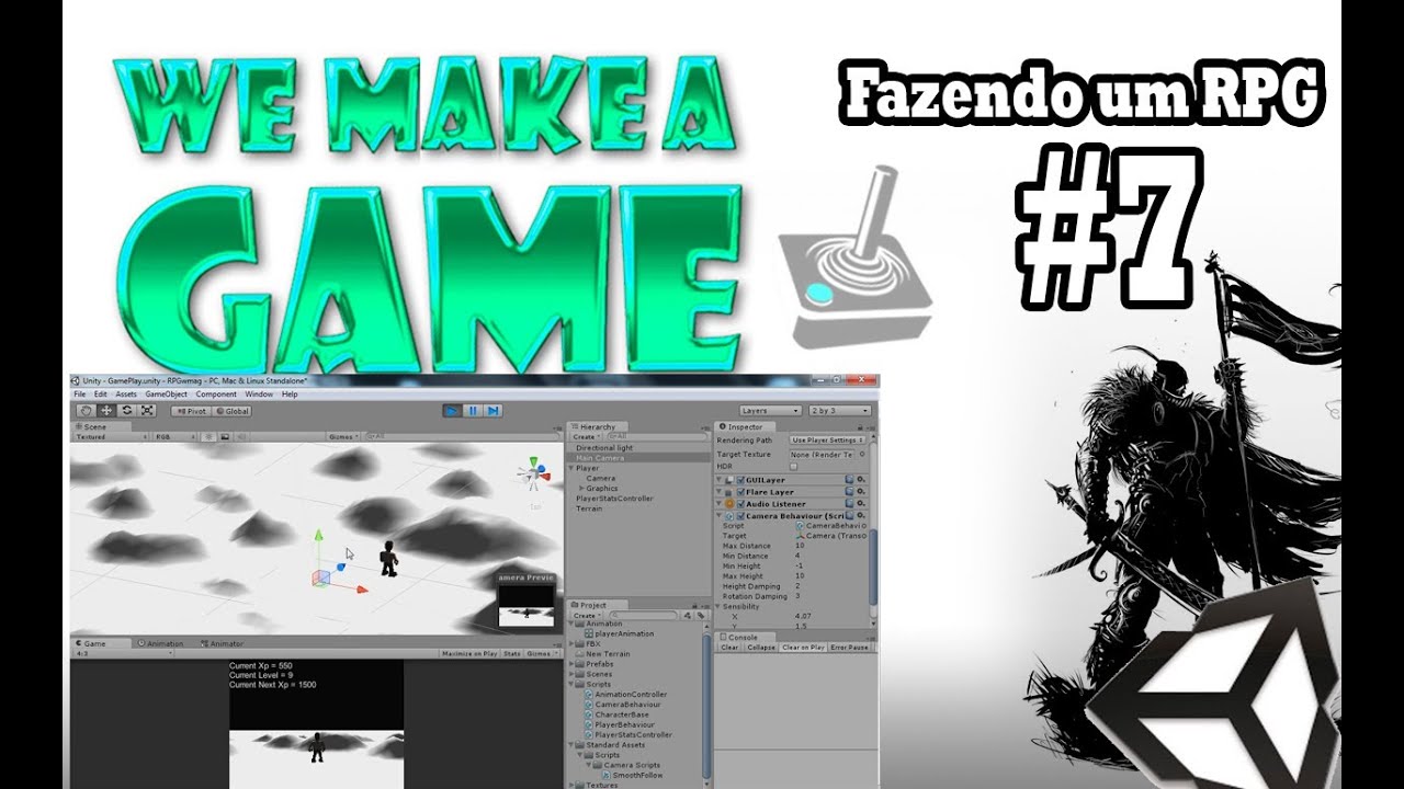 Criando um RPG na UNITY - #7 - Câmera em terceira pessoa. - YouTube