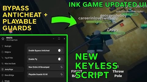 INK GAMES NEW SCRIPT UI - BYPASS NEW ANTICHEAT , PLAYABLE GUARDS (OP)