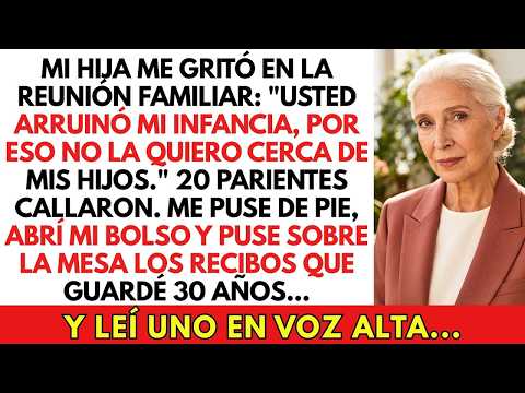 Mi Hija Gritó_ _Usted Arruinó Mi Infancia_, Abrí Mi Bolso Y Puse Los Recibos Sobre La Mesa