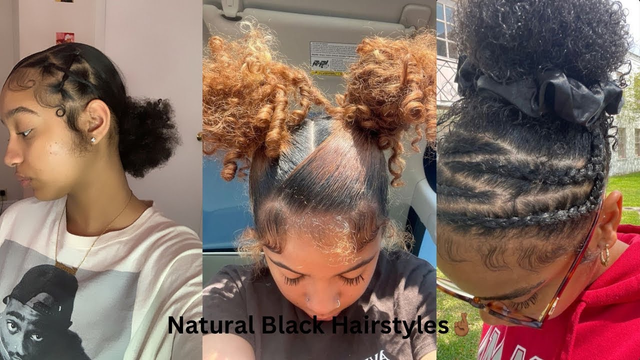Slick Natural Hairstyles For Short/Medium Length Hair🫶🏾 | December 2024