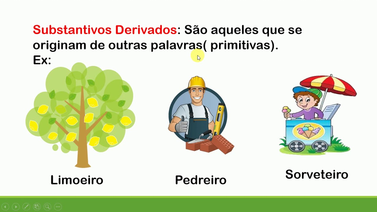 O Que São Substantivos Primitivos E Derivados - GITEDU