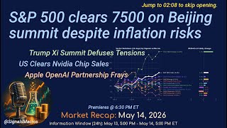 S&P 500 clears 7500 on Beijing summit despite inflation risks | Market Recap [2026-05-14]