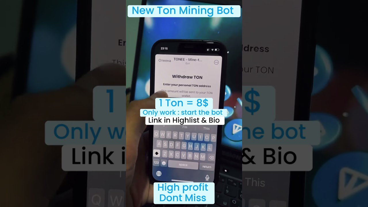 new ton telegram mining bot 