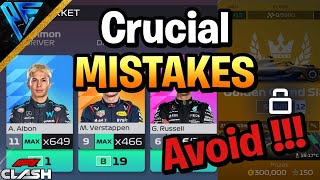 New Season Mistake you NEED to STOP Doing!! F1 Clash 2024