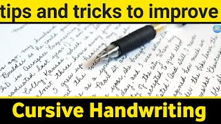 How to improve your cursive handwriting | in hindi | full explain