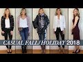 Late Fall + Holiday Outfit Ideas! Cozy Sweaters, Cool Booties, Coated Jeans!!