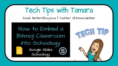 How to Embed a Bitmoji Classroom into Schoology