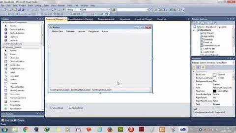 Demo Aplikasi Buku, Visual Studio