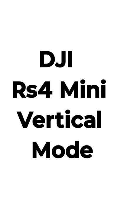 DJI Rs4 Mini Vertical Mode #shorts #dji #djirs4mini
