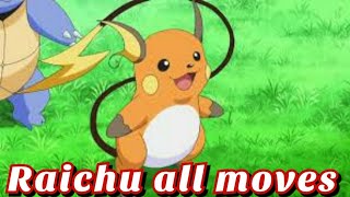 raichu all attacks & moves (Pokemon) screenshot 2